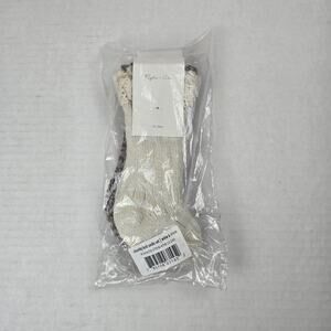 Rylee & Cru Chunky Knit Socks Set Size 12/24m Wine & Stone Ruffle Boot Socks